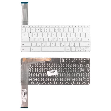 Клавиатура HP 14-ak Series. Плоский Enter. Белая, без рамки.