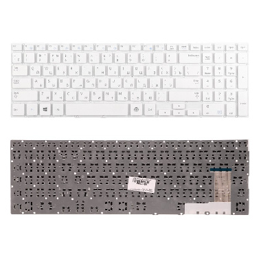 Клавиатура Samsung NP370R5E, NP450R5E, NP470R5E, NP510R5E 15.6" белая без рамки BA59-03621C