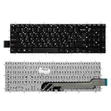 Клавиатура для ноутбука Dell 15-3583, 3584, 5568 Series. Плоский Enter. Черная, без рамки. 0Y2HNT