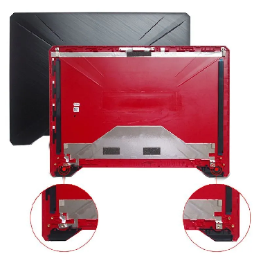 Крышка корпуса ноутбука Asus FX86, FX505, 13N1-8MA0111, 13NR02C2AP0121 черная пластик