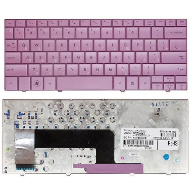 Клавиатура HP Compaq Mini 102, 110c, 110-1000, CQ10-100 розовая