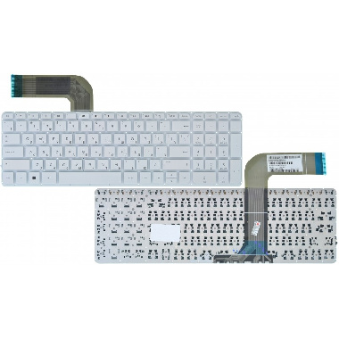 Клавиатура для ноутбука HP Pavilion 15-P, 15p, 17-p, 17p, 17-f,15-v белая
