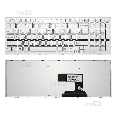 Клавиатура Sony VPC-EL, VPCEL белая с рамкой 148969261, 9Z.N5CSW.B0R, NSK-SBASW 0R, 904MQ07