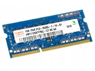 Оперативная память SODIMM DDR3 1Gb PC3-8500S 1066MHz Hynix HMT112S6TFR8C-G7 для ноутбука