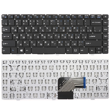 Клавиатура для ноутбука Prestigio Smartbook 133S черная без рамки GL-NB871, HG290-1-RU, MB29040S