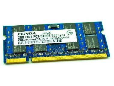 Оперативная память SODIMM DDR2 2Gb PC2-6400S 800MHz Elpida EBE21UE8AFSA-8G-F для ноутбука