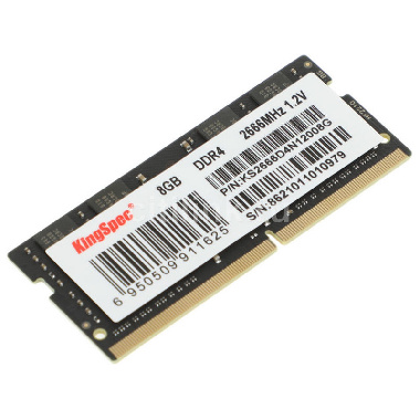 Оперативная память SODIMM DDR4 8Gb PC-21300 2666MHz KINGSPEC KS2666D4N12008G для ноутбука