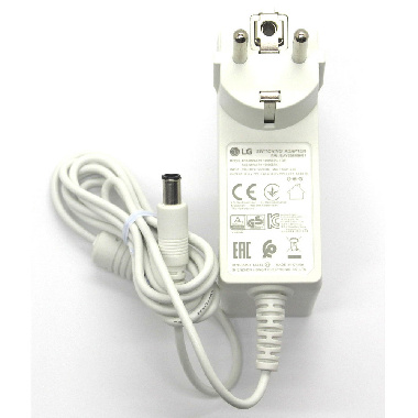 Зарядка, блок питания для монитора и телевизора LG 19V 3.42A (6.5x4.4mm с иглой) 65W LCAP40 белая