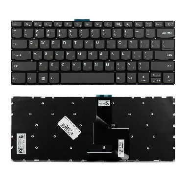 Клавиатура Lenovo IdeaPad 520S-14IKB. Плоский enter. Черная, без рамки. PN: SN20M61837