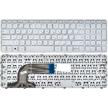Клавиатура для ноутбука HP Pavilion 15-E, 15-N с рамкой Белая