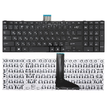 Клавиатура для ноутбука Toshiba S50 S70 черная с рамкой, плоский Enter NSK-TVMSU, 9Z.N7USU.M0R